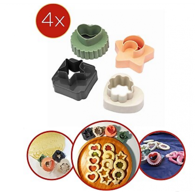 Forme pentru biscuti duble 4buc SunPlast