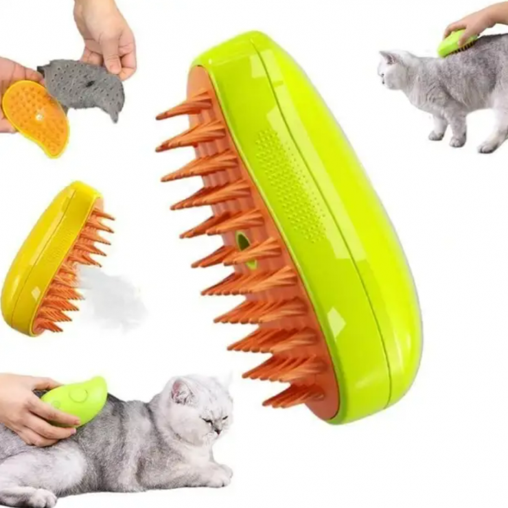 Perie pentru pieptanat animale cu umidificator — fotografia 4