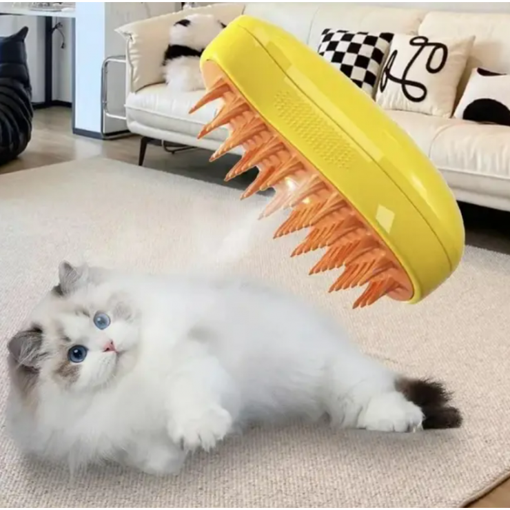 Perie pentru pieptanat animale cu umidificator — fotografia 3