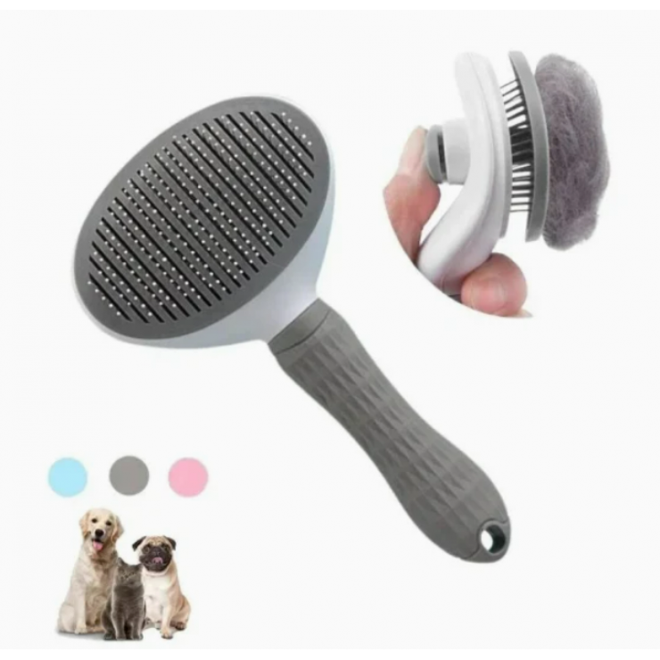 Perie pentru animale cu buton CLEAN