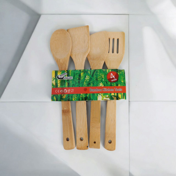Set pentru bucatarie, de bambus, 4 buc