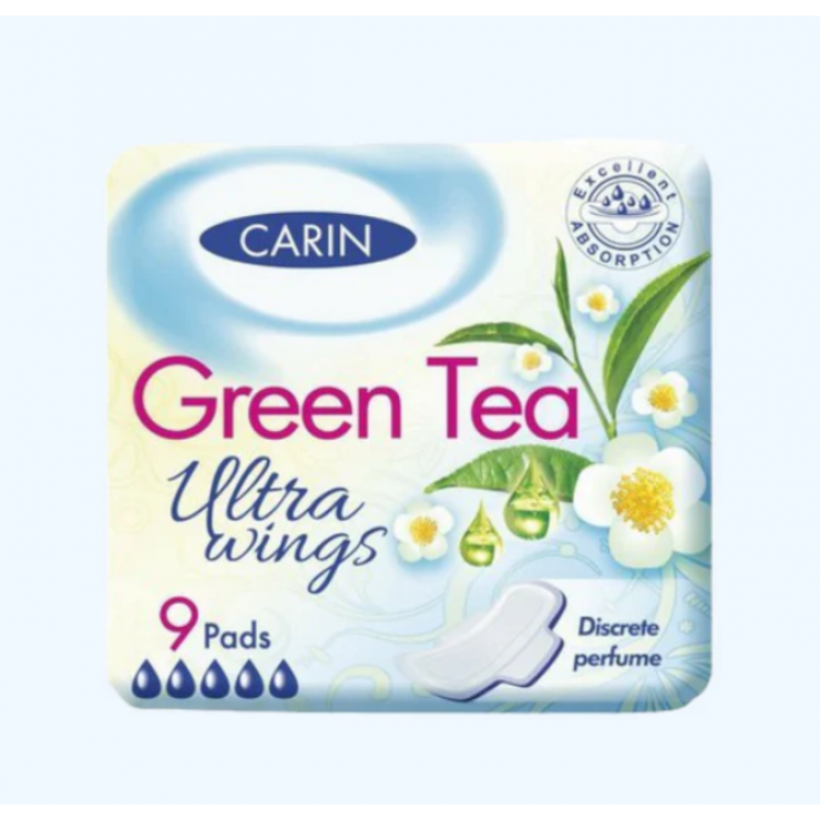 Absorbante igienice Carin Ultra Green Tea 9 buc
