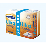 Absorbante igienice Carin Ultra Duo Wings 20 buc