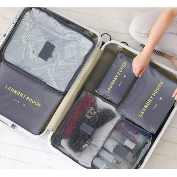 Organizator de bagaje Travel 6buc — fotografia 3