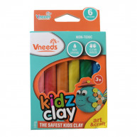 Plastilina colorată 6 culori Vneeds 100gr