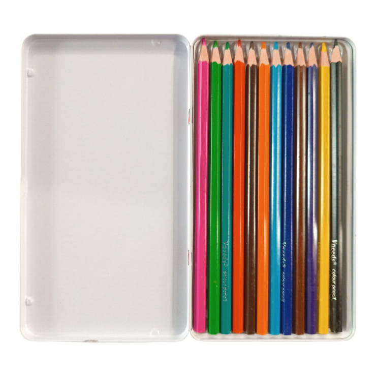 Set creioane colorate in penar metalic12 buc Vneeds — fotografia 3