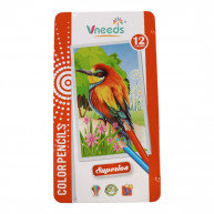 Set creioane colorate in penar metalic12 buc Vneeds
