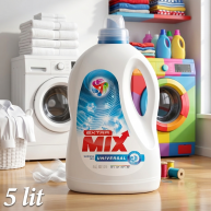Extra Mix Universal 5 L / detergent lichid rufe albe si colorate