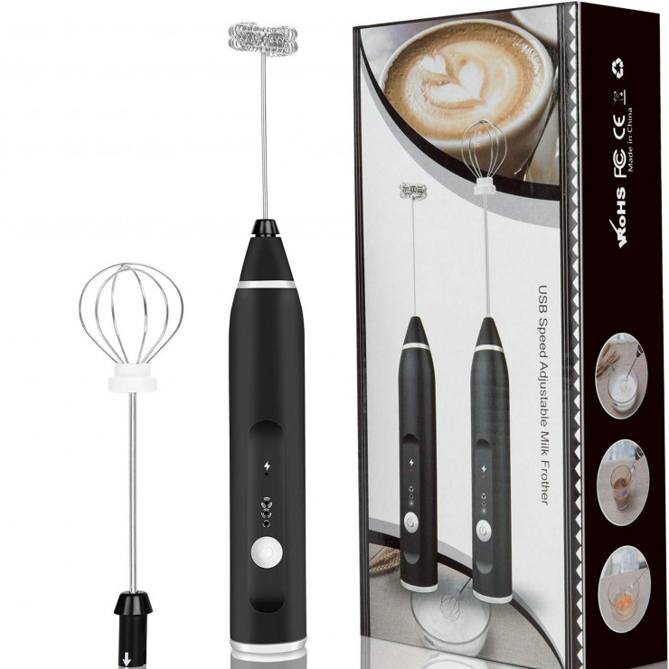 Mixer pentru lapte cu 2 teluri, usb