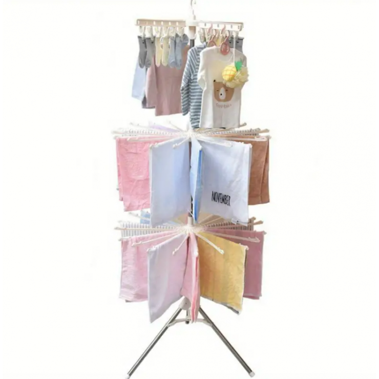 Uscator de rufe vertical cu 3 nivele — fotografia 5