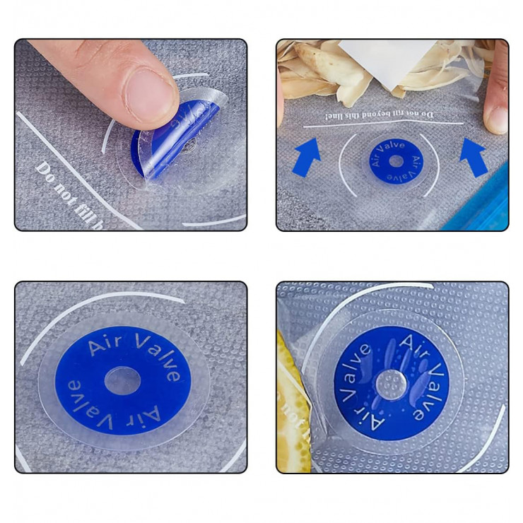 Punga pentru aparat de vidat cu sistem de inchidere zip, 1buc — fotografia 2