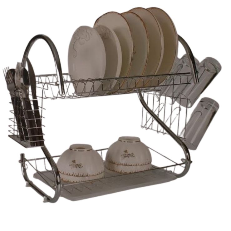 Uscator pentru vesela metal 2 niv New arrival