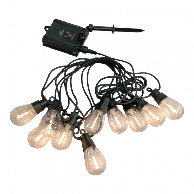 Ghirlanda pentru exterior cu baterie solara 6m 10 becuri — fotografia 3