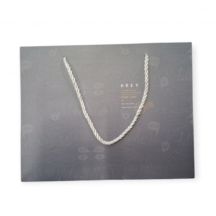 Punga pentru cadou Grey 20x25cm
