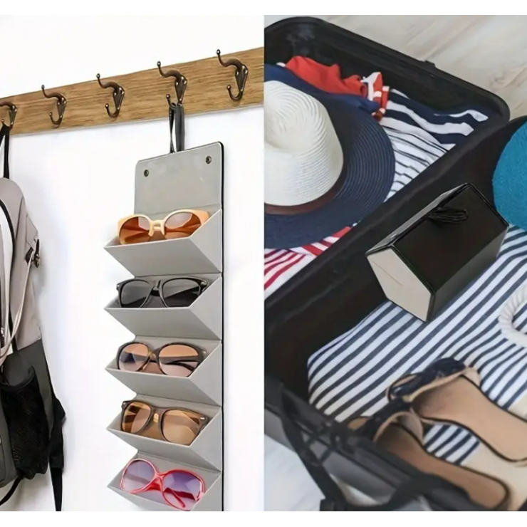 Organizator pentru 5 perechi de ochelari 46x17 cm — fotografia 5