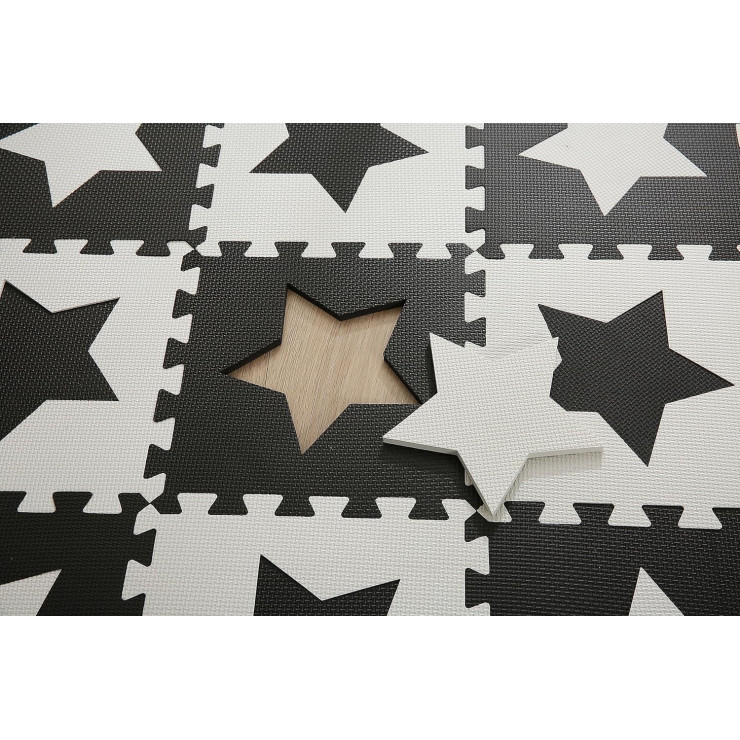 Covoras-puzzle Stea alb-negru 30х30х1cm — fotografia 5