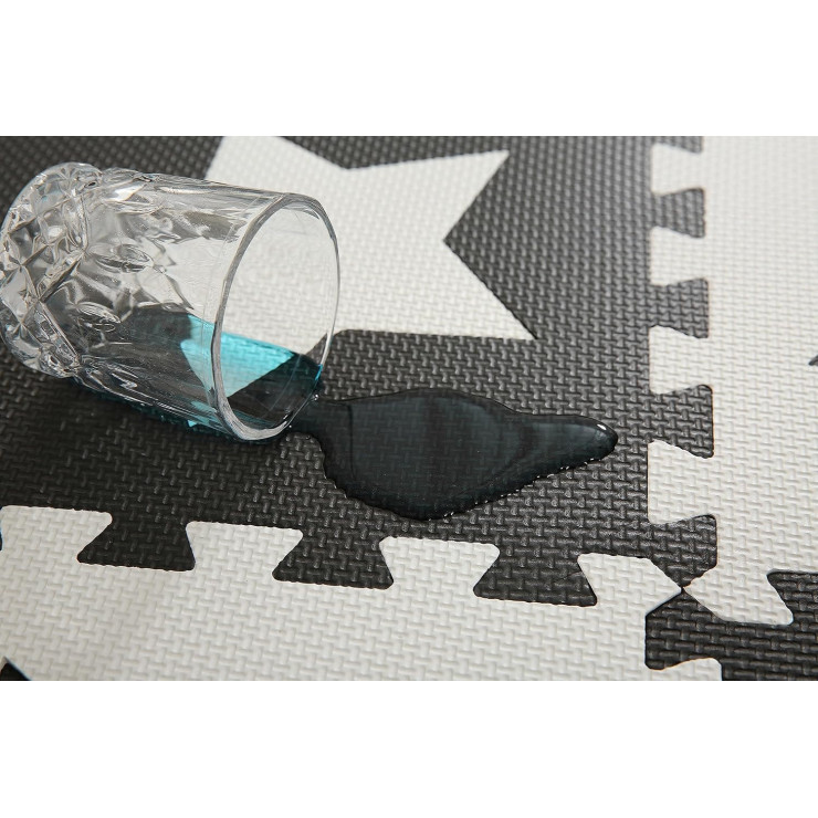 Covoras-puzzle Stea alb-negru 30х30х1cm — fotografia 2