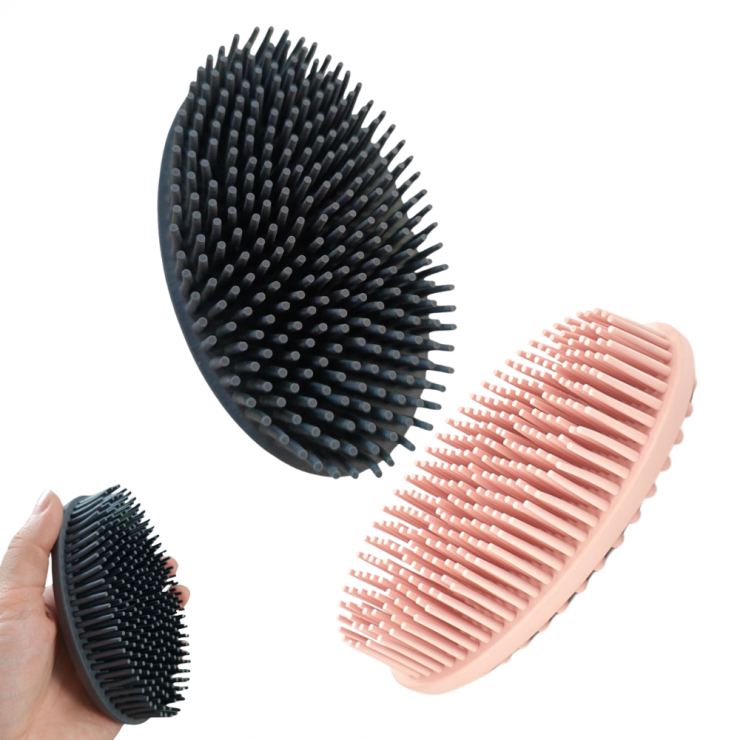 Perie de corp pentru baie silicon RedRose