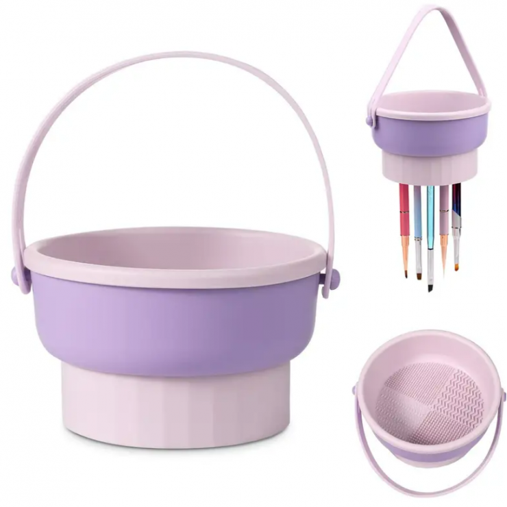 Dispozitiv pentru curățarea și uscarea pensulelor Makeup cleaning box — fotografia 6