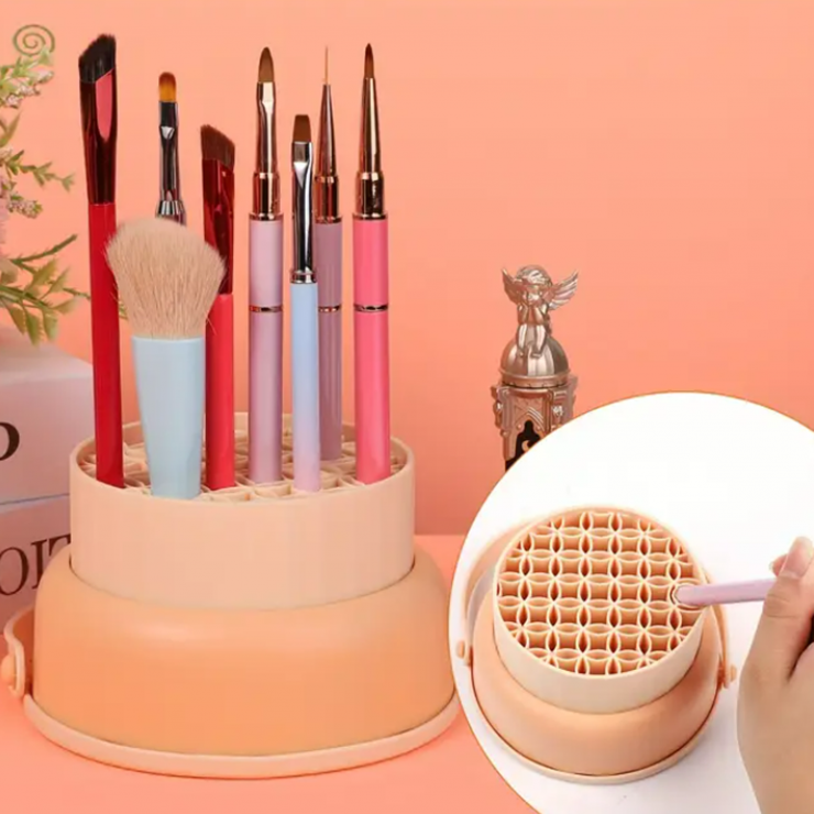 Dispozitiv pentru curățarea și uscarea pensulelor Makeup cleaning box — fotografia 5