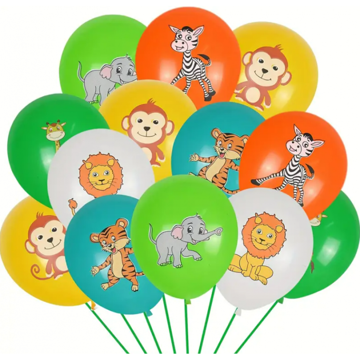 Baloane Animals 10 buc / colorate