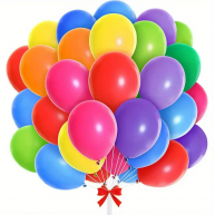 Baloane colorate Hellium Balloon 50 buc