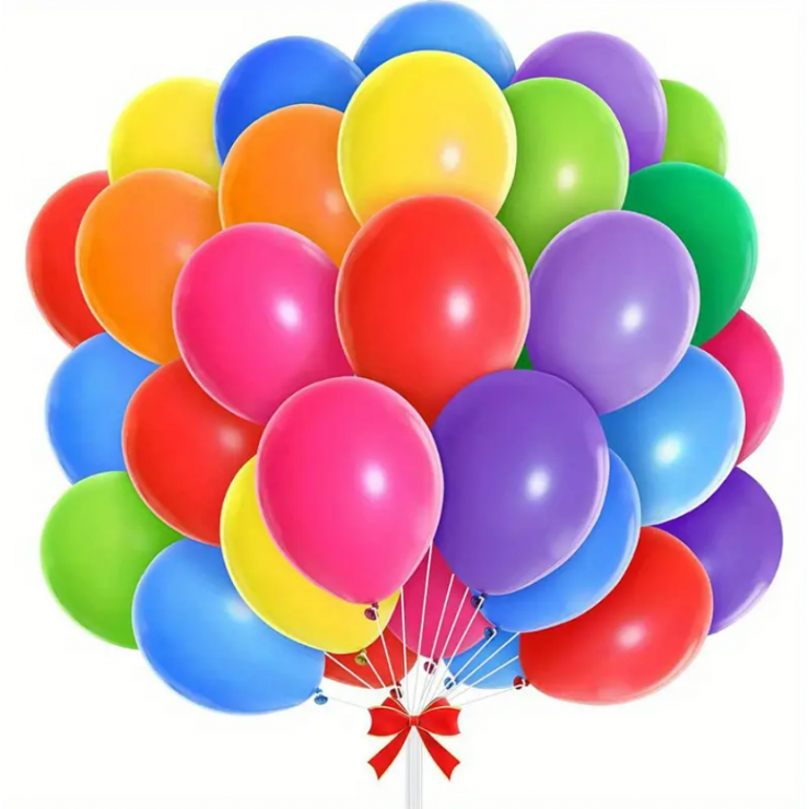Baloane colorate Hellium Balloon 50 buc