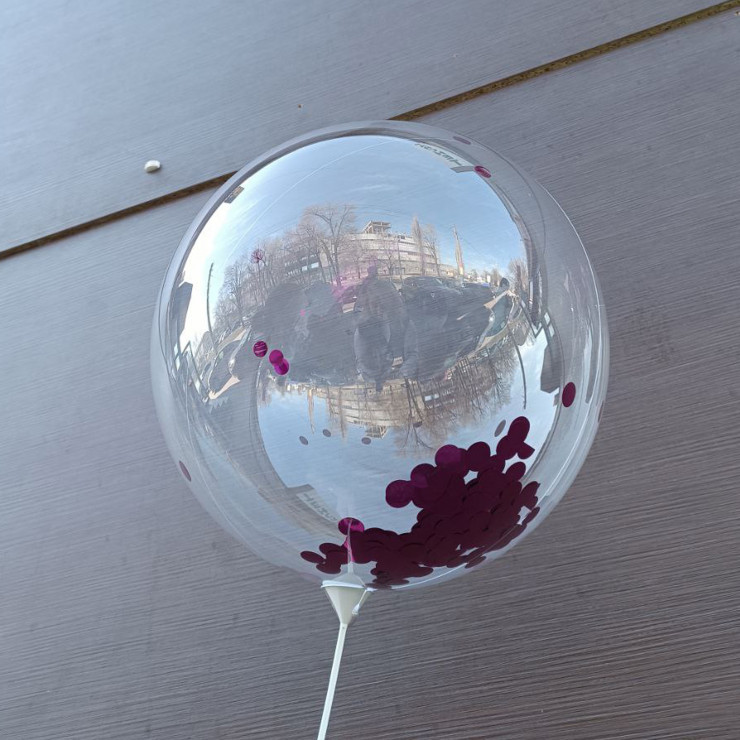 Balon PVC cu confetti 1 buc