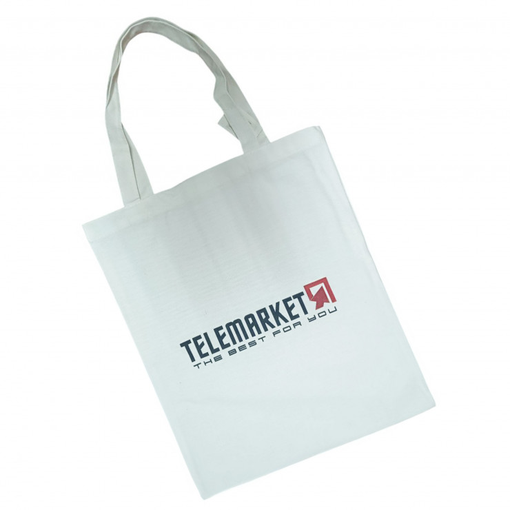 Geanta alba Shop 35x42 cm + logo