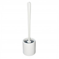 Perie WC din silicon cu suport rotund DecoBella (81614)