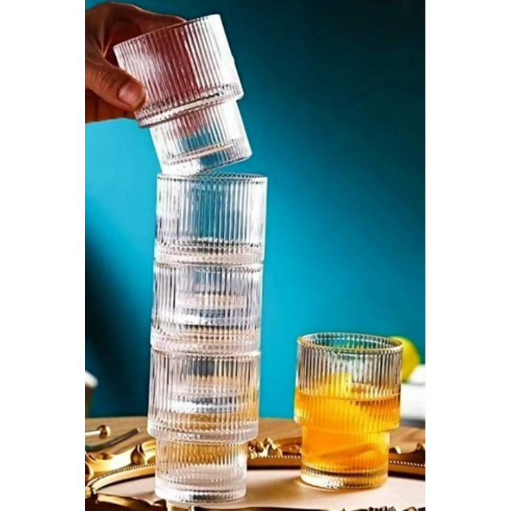 Pahar plastic Crystal Tumbler Decobella AMISOS 6 buc — fotografia 2