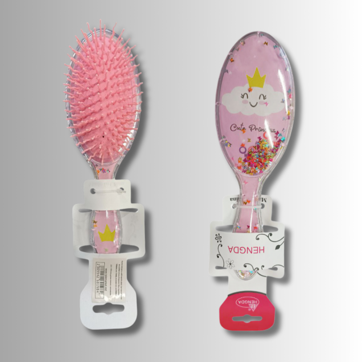 Pieptene Cute Princess cu sclipici