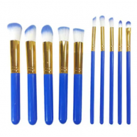 Pensule pentru machiaj Pink / Blue Brush, 10 buc