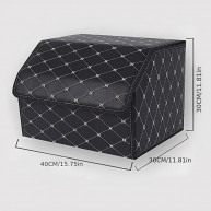 Organizator pliabil pentru mașini din piele eco 40x30x30 cm