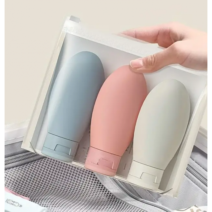 Set recipiente pentru calatorii 3 buc