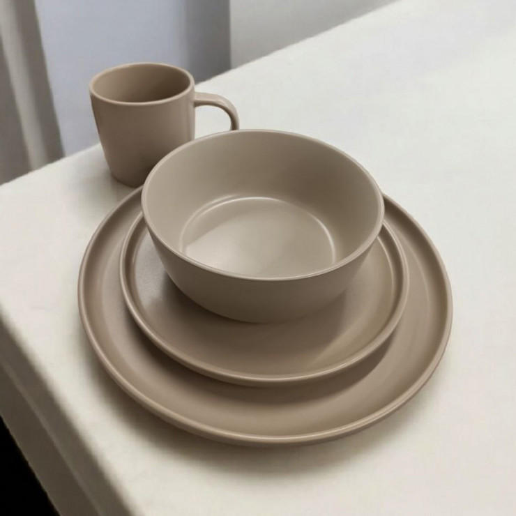 Set farfurii 16 buc, Ceramica Moritz (bej)
