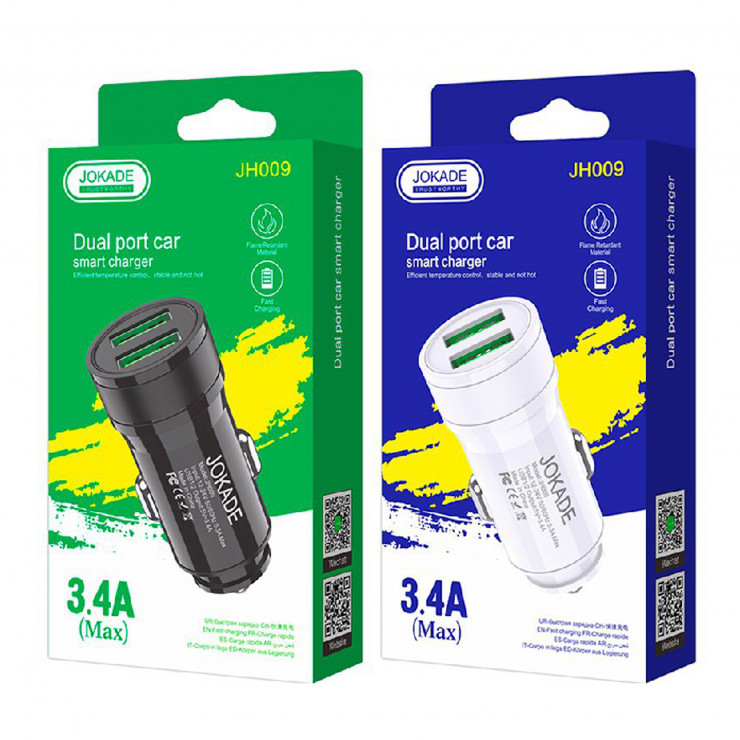Adapter USB Car-Charger Dual JH009