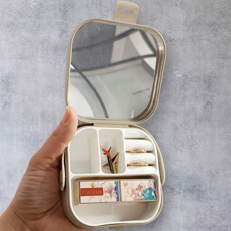 Organizator pentru bijuterii, cu oglinda HbH — fotografia 3