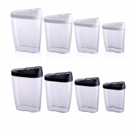 Caserole alimentare Alpina 4buc 450, 600, 850, 1250ml