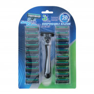 Aparat de ras p/u barbati+20 casete rezerva