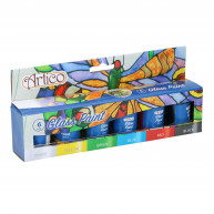 Vopsea pentru sticla (vitralii) 6buc 138gr Artico