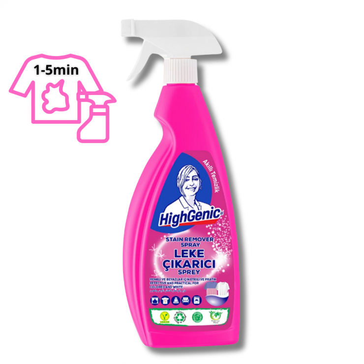Solutie contra petelor HighGenic Leke Cikarici Spray 750ml — fotografia 2