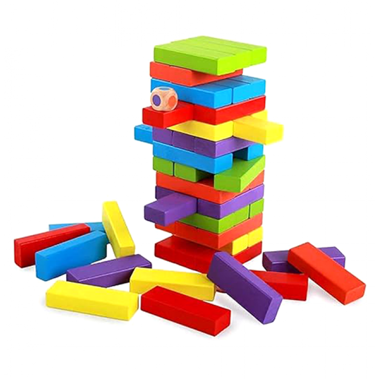 Joc turnul instabil Jenga / joc educativ / lemn / 3+ — fotografia 5