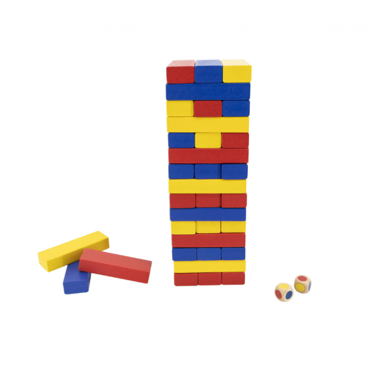 Joc turnul instabil Jenga / joc educativ / lemn / 3+ — fotografia 4