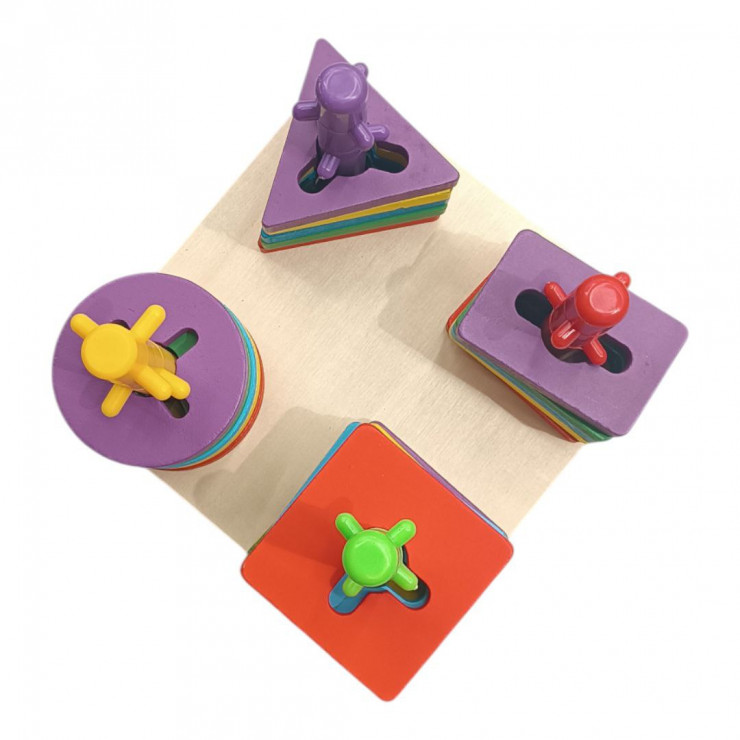 Jucarie educativa "Four sets of column"