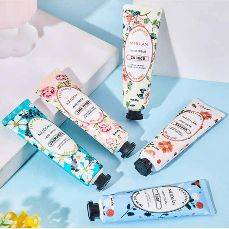 Set creme de maini 5 buc, floral, Meidian — fotografia 6