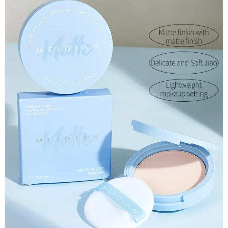 Pudra de fata Meidian Matte, 10gr, (fara talc) — fotografia 4