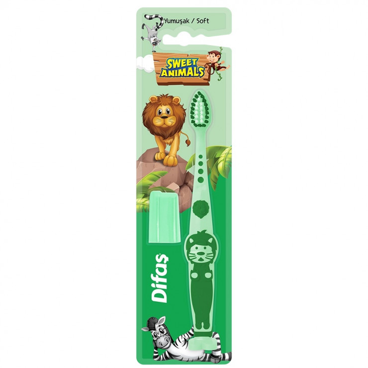Perie de dinti pentru copii Sweet Animals Difas — fotografia 3