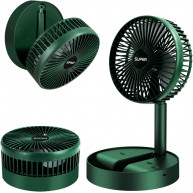 Ventilator, pliabil, cu acumulator, verde, 9W