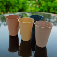Pahare din plastic, set 4 buc, 350ml, model 8087